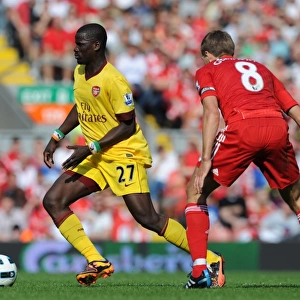 Emmanuel Eboue (Arsenal) Steven Gerrard (Liverpool). Liverpool 1: 1 Arsenal