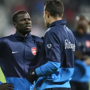 Emmanuel Eboue and Robin van Persie (Arsenal) Emmanuel Eboue and Robin van Persie (Arsenal)