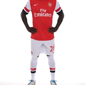 Emmanuel Frimpong at Arsenal 2013-14 Squad Team Photocall