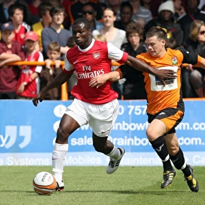 Emmanuel Frimpong (Arsenal) Danny Kelly (Barnet). Barnet 0: 4 Arsenal. Pre Season Friendly