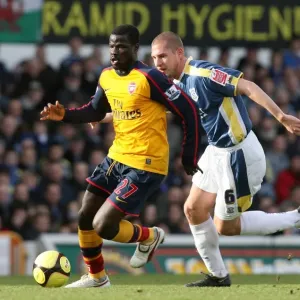 Emmnauel Eboue (Arsenal) Gabor Gyepes (Cardiff City) Emmnauel Eboue (Arsenal) Gabor Gyepes (Cardiff City)