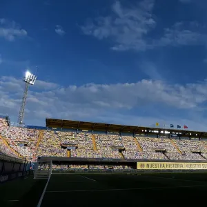 Empty Estadio de la Ceramica: Villarreal CF vs. Arsenal, UEFA Europa League Semi-Final