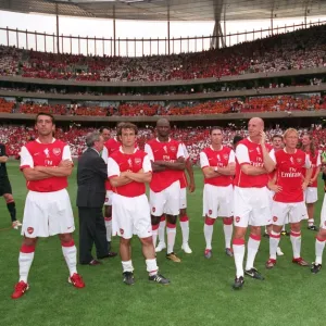 Ex Arsenal Players at the end of the match