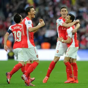 Exuberant Celebration: Alexis Sanchez and Gabriel's Goal Dance (Arsenal's FA Cup Semi-Final Victory, 2015)