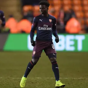 FA Cup 2019: Blackpool vs. Arsenal - Saka in Action
