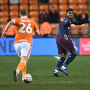 FA Cup Third Round: Zech Medley of Arsenal vs. Steven Davies of Blackpool