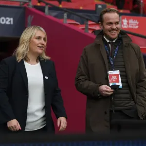 FA Women's Cup Final: Pre-Match Conversation Between Jonas Eidevall and Emma Hayes at Wembley Stadium FA Women's Cup Final: Pre-Match Conversation Between Jonas Eidevall and Emma Hayes at Wembley Stadium
