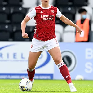 FA WSL: Arsenal Women vs. Aston Villa Women Amidst COVID-19: Lotte Wubben-Moy in Action (2021)