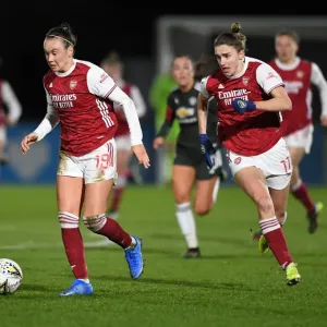 FA WSL Showdown: Caitlin Foord vs Vivianne Miedema - Arsenal Women vs Manchester United Women in Empty Meadow Park FA WSL Showdown: Caitlin Foord vs Vivianne Miedema - Arsenal Women vs Manchester United Women in Empty Meadow Park