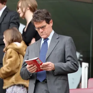 Fabio Capello the England Manager enjoys the Arsenal Programme