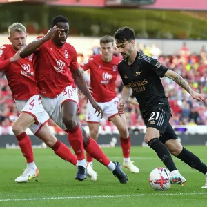 Fabio Vieira Clashes with Wily Boly: Nottingham Forest vs. Arsenal FC, Premier League 2022-23