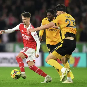 Fabio Vieira vs. Maximillian Kilman: Wolverhampton Wanderers vs. Arsenal FC, Premier League 2022-23