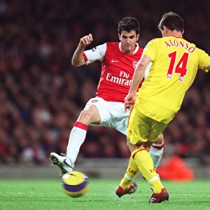 Fabregas and Alonso Clash: Arsenal's 3-0 Victory Over Liverpool in the Premier League, Emirates Stadium, 2006