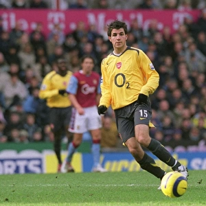 Fabregas Determined Glance: Aston Villa 0-0 Arsenal, Villa Park, 2005