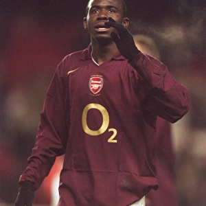 Fabrice Muamba (Arsenal) after the match. Arsenal 3: 0 Reading