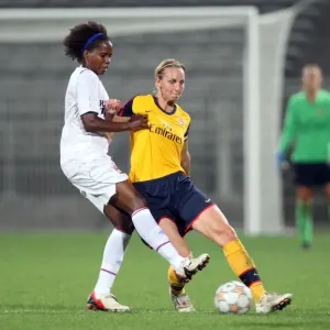 Faye White (Arsenal) Katia Teixeira (Lyon) Faye White (Arsenal) Katia Teixeira (Lyon)