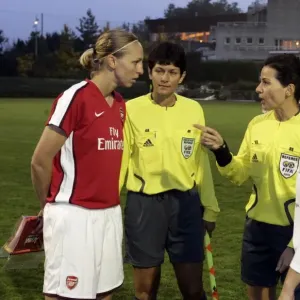 Print of Faye White (Arsenal) and Prisca Steinegger (Zurich) in action Print of Faye White (Arsenal) and Prisca Steinegger (Zurich) in action
