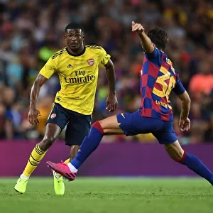 FC Barcelona vs. Arsenal: Ainsley Maitland-Niles in Action (2019-20 Pre-Season Friendly, Barcelona)