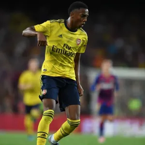 FC Barcelona vs. Arsenal: Joe Willock in Action at the 2019 Pre-Season Friendly