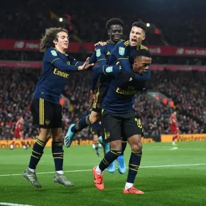 Five-Star Arsenal: Joe Willock's Brace Powers Upset Win Against Liverpool in Carabao Cup