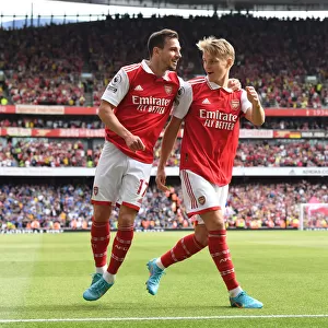 Five-Star Odegaard: Martin's Brace Powers Arsenal to Dominant 5-0 Victory over Everton (2021-22)