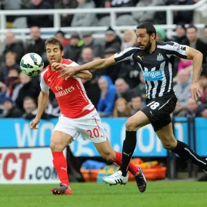 Flamini vs. Gutierrez: Intense Battle in Newcastle United vs. Arsenal Premier League Clash