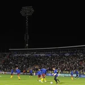 The floodlights fail before the match. Partizan Belgrade 1: 3 Arsenal. UEFA Champions League