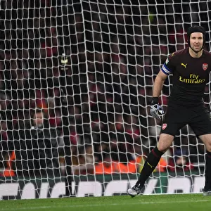 Focused Cech Stands Firm: Arsenal's Unyielding Guardian in Carabao Cup Clash vs. Blackpool