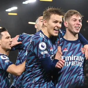 Four-Goal Fusion: Smith Rowe and Odegaard's Triumphant Celebration Against Leeds United Four-Goal Fusion: Smith Rowe and Odegaard's Triumphant Celebration Against Leeds United