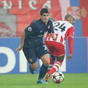 Fran Merida (Arsenal) Leonardo (Olympiacos). Olympiacos 1: 0 Arsenal, UEFA Champions League Fran Merida (Arsenal) Leonardo (Olympiacos). Olympiacos 1: 0 Arsenal, UEFA Champions League