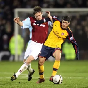 Fran Merida and Graham Alexander Clash in Burnley's 2:0 Upset Over Arsenal in Carling Cup Quarterfinals Fran Merida and Graham Alexander Clash in Burnley's 2:0 Upset Over Arsenal in Carling Cup Quarterfinals
