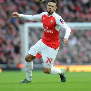 Francis Coquelin (Arsenal). Arsenal 2: 1 Burnley. FA Cup 4th Round. Emirates Stadium