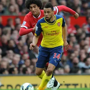Francis Coquelin (Arsenal) Marouane Fellaini (Man Utd). Manchester United 1: 1 Arsenal Francis Coquelin (Arsenal) Marouane Fellaini (Man Utd). Manchester United 1: 1 Arsenal