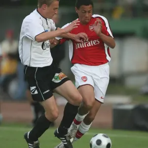 Francis Coquelin (Arsenal) Richard Guzmics (Szombathely) Francis Coquelin (Arsenal) Richard Guzmics (Szombathely)