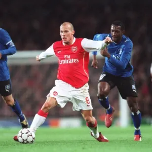 Freddie Ljungberg (Arsenal) Rafeal van der Vaart and Collin Benjamin (Hamburg) Freddie Ljungberg (Arsenal) Rafeal van der Vaart and Collin Benjamin (Hamburg)