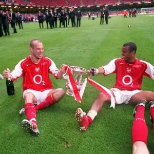 Freddie Ljungberg and Ashley Cole with the FA Cup Print Freddie Ljungberg and Ashley Cole with the FA Cup Print