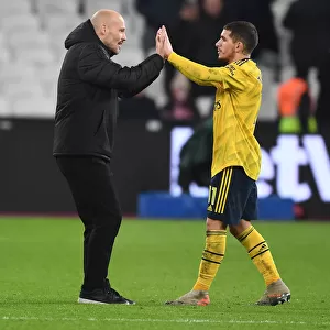 Freddie Ljungberg Congratulates Lucas Torreira: Arsenal's Victory at West Ham United (2019-20)