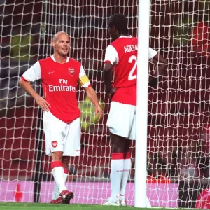 Freddie Ljungberg and Emmanuel Adebayor (Arsenal)