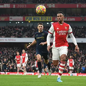 Gabriel in Action: Arsenal vs Burnley, Premier League 2021-22