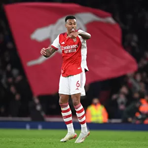 Gabriel in Action: Arsenal vs. West Ham United, Premier League 2021-22