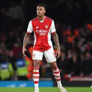 Gabriel in Action: Arsenal vs. West Ham United, Premier League 2021-22 Gabriel in Action: Arsenal vs. West Ham United, Premier League 2021-22