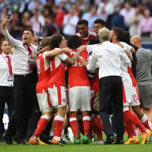 Gabriel (Arsenal) celebrates after the match Gabriel (Arsenal) celebrates after the match