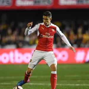 Gabriel of Arsenal in FA Cup Fifth Round Clash against Sutton United