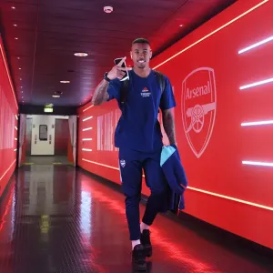 Gabriel of Arsenal: Focused and Ready for Arsenal vs Leeds United, Premier League 2021-2022 Gabriel of Arsenal: Focused and Ready for Arsenal vs Leeds United, Premier League 2021-2022