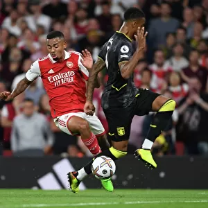 Gabriel Jesus in Action: Arsenal vs. Aston Villa, 2022-23 Premier League