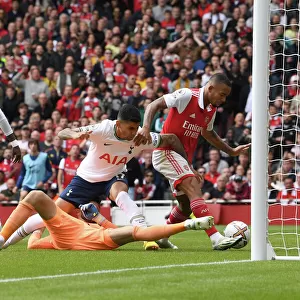 Gabriel Jesus Scores Arsenal's Second Goal: Arsenal FC vs. Tottenham Hotspur, Premier League 2022-23