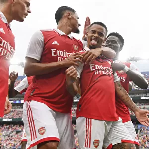 Gabriel Jesus Scores First Arsenal Goal: Pre-Season Win Against Everton (2022-23)