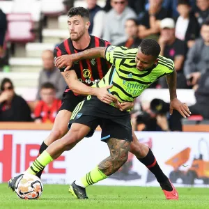 Gabriel Jesus vs Marcos Senesi: Intense Clash in AFC Bournemouth vs Arsenal FC Premier League Match, 2023-24 Gabriel Jesus vs Marcos Senesi: Intense Clash in AFC Bournemouth vs Arsenal FC Premier League Match, 2023-24