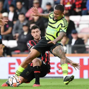 Gabriel Jesus vs Marcos Senesi: Intense Rivalry Unfolds - AFC Bournemouth vs Arsenal FC (2023-24) Gabriel Jesus vs Marcos Senesi: Intense Rivalry Unfolds - AFC Bournemouth vs Arsenal FC (2023-24)