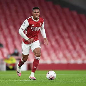 Gabriel Magalhaes in Action: Arsenal vs. Leicester City (Premier League 2020-21) - Emirates Stadium